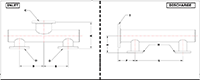 Vooner FloGard® Liquid Ring Vacuum Pumps Inlet and Discharge Drawings